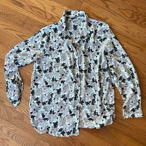 Ann Taylor floral blouse 🌸